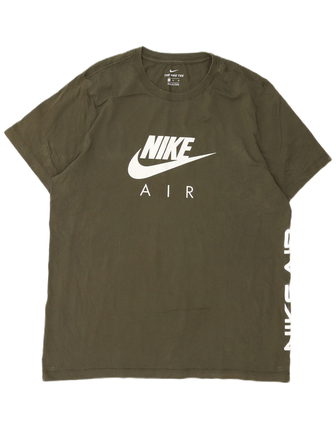 Camiseta Nike masculina gráfica Top XL algodão verde
