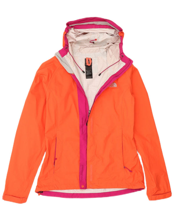 Jaqueta de chuva com capuz feminina The North Face UK 6 XS laranja colorblock