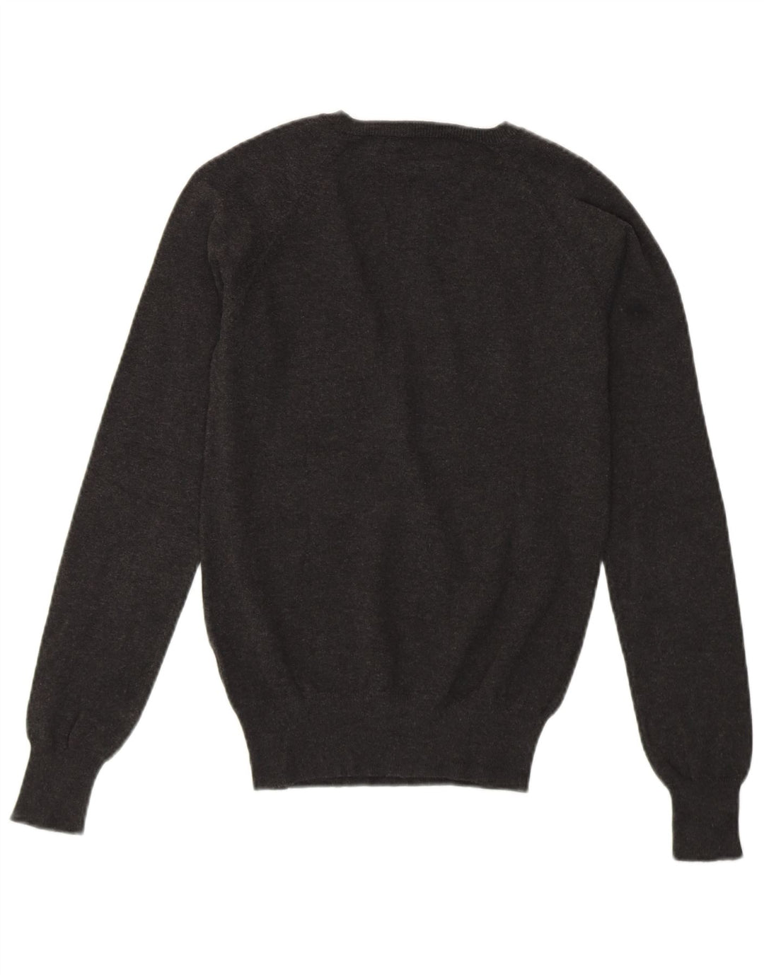 Suéter feminino ZARA com decote em V Reino Unido 10 pequeno cinza