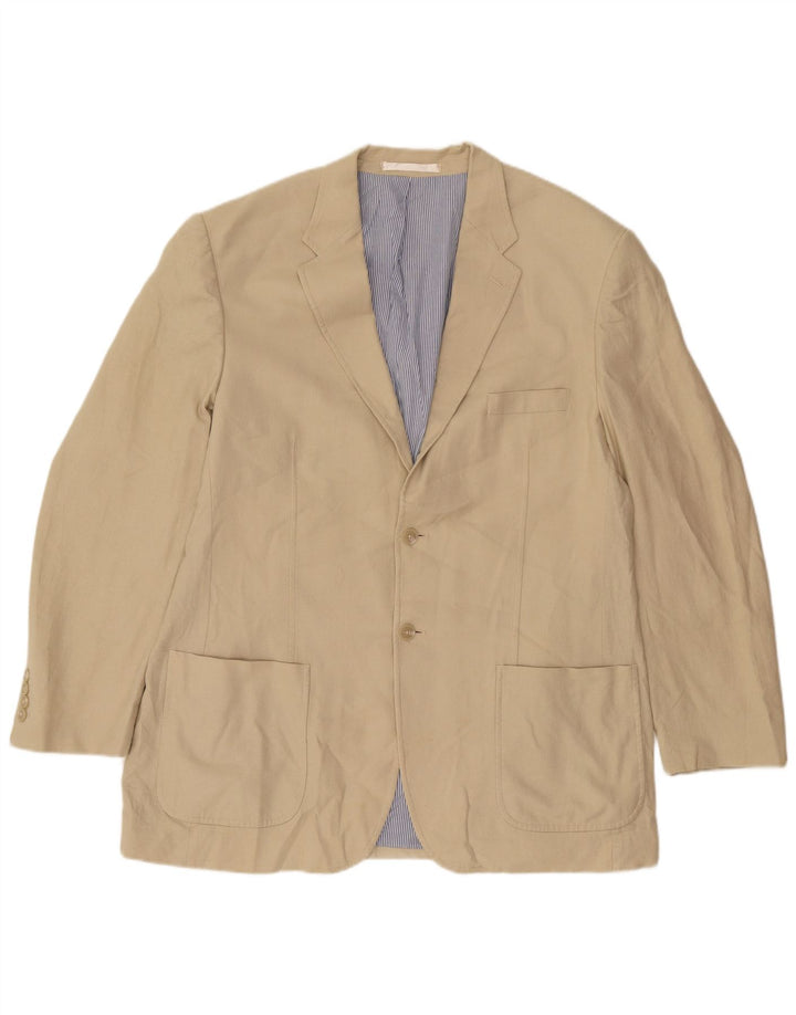Jaqueta Blazer Masculina Marks & Spencer Longline 2 Botões Reino Unido 38 Médio Bege