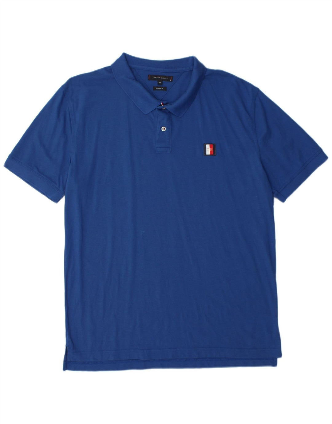 Camisa polo masculina TOMMY HILFIGER de ajuste regular 2XL azul