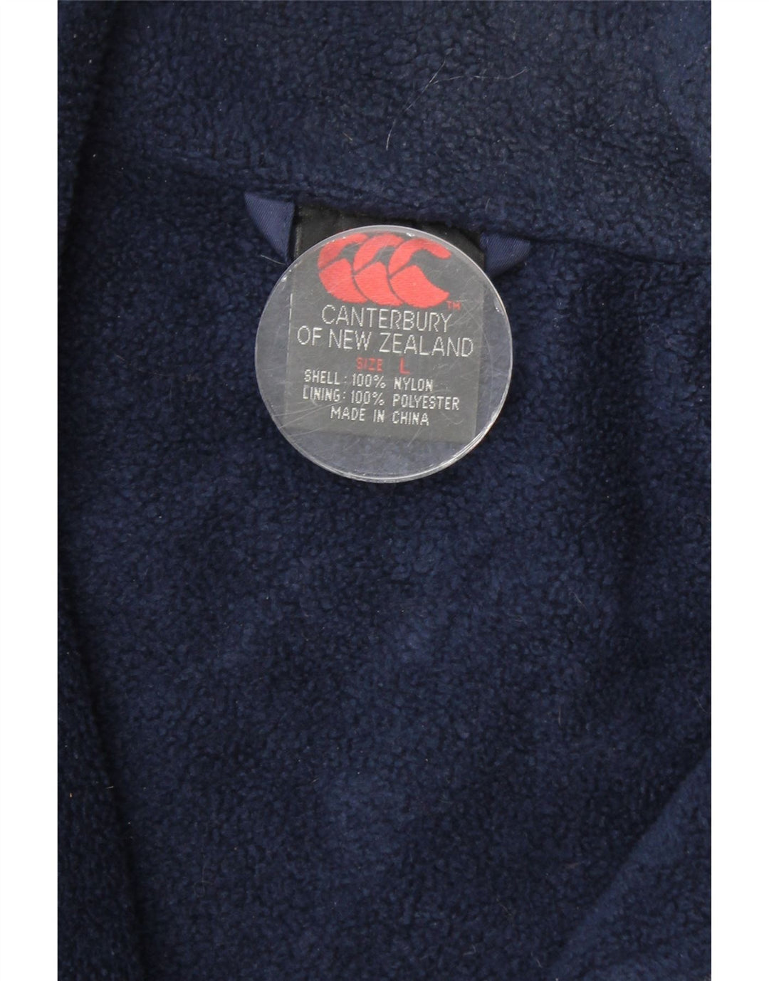 Casaco corta-vento masculino CANTERBURY Reino Unido 40 grande nylon azul marinho