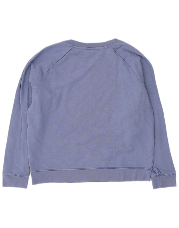 Moletom feminino Levi's com estampa oversized, Reino Unido 10, pequeno, azul, algodão