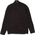 EDDIE BAUER Mens Zip Neck Jumper Sweater Small Black Cotton Vintage Eddie Bauer and Second-Hand Eddie Bauer from Messina Hembry 