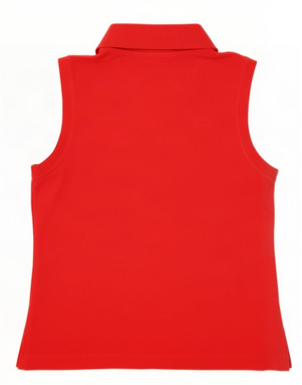 Camisa polo feminina sem mangas Sergio Tacchini IT 44 médio vermelho