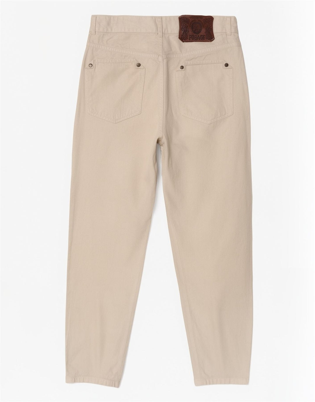Jeans cônicos femininos vintage IT 46 Grande W30 L32 Branco
