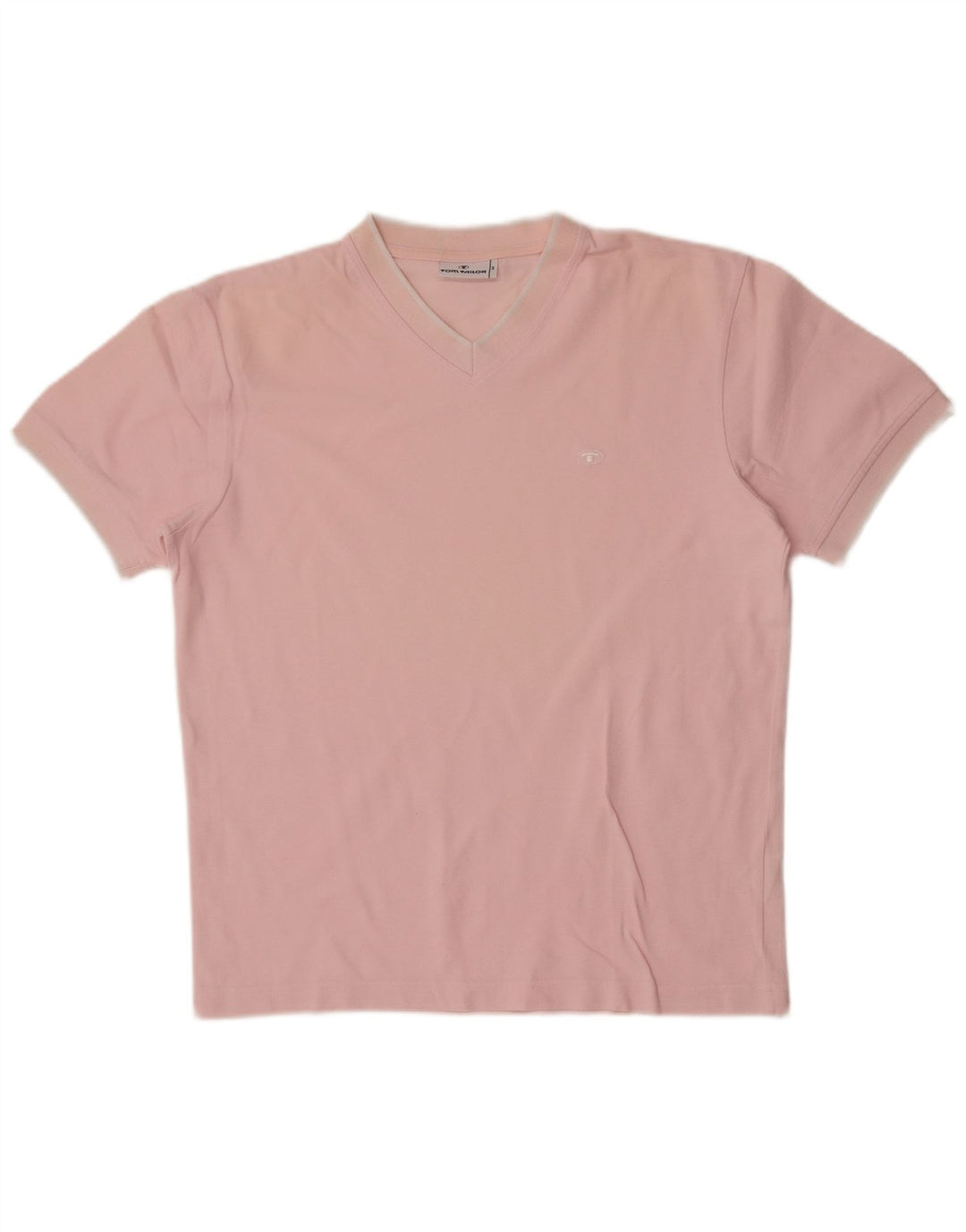 Camiseta masculina Tom Tailor Top médio algodão rosa