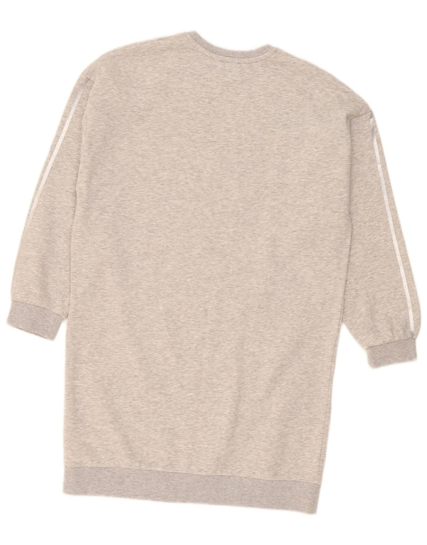 Vestido feminino Juicy Couture com estampa gráfica UK 12 cinza médio manchado