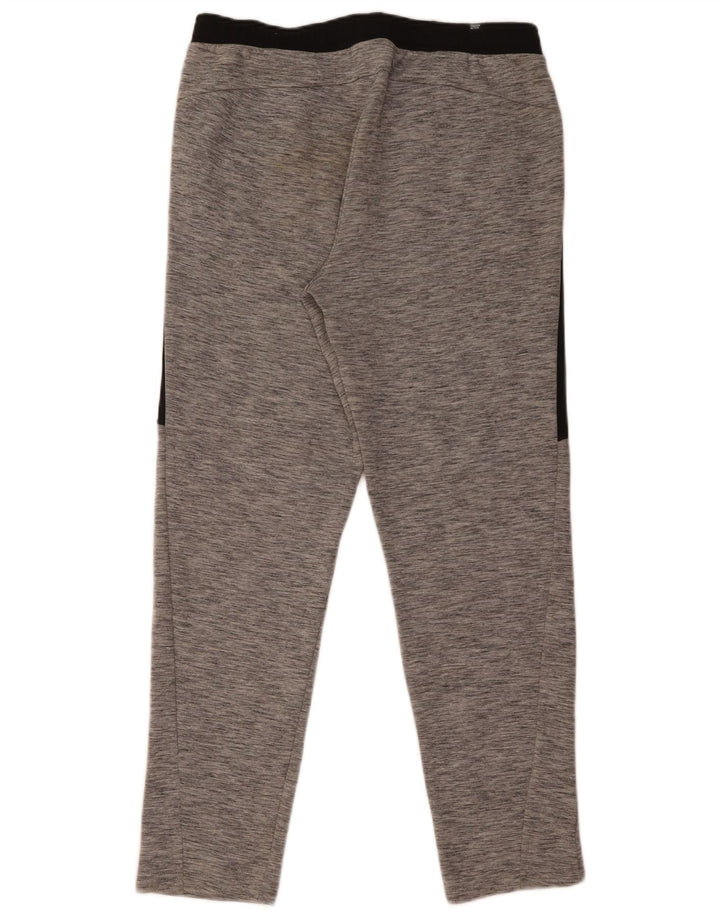 Calça de treino masculina Puma grande cinza colorblock algodão
