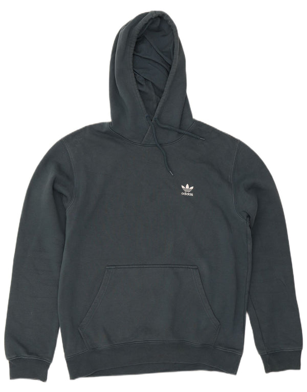 Adidas Mens Hoodie Jumper Médio Algodão Verde