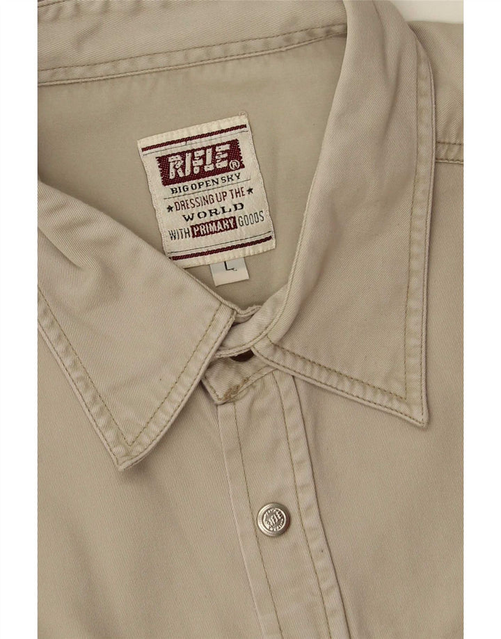 Camisa Rifle Masculina Grande Cinza