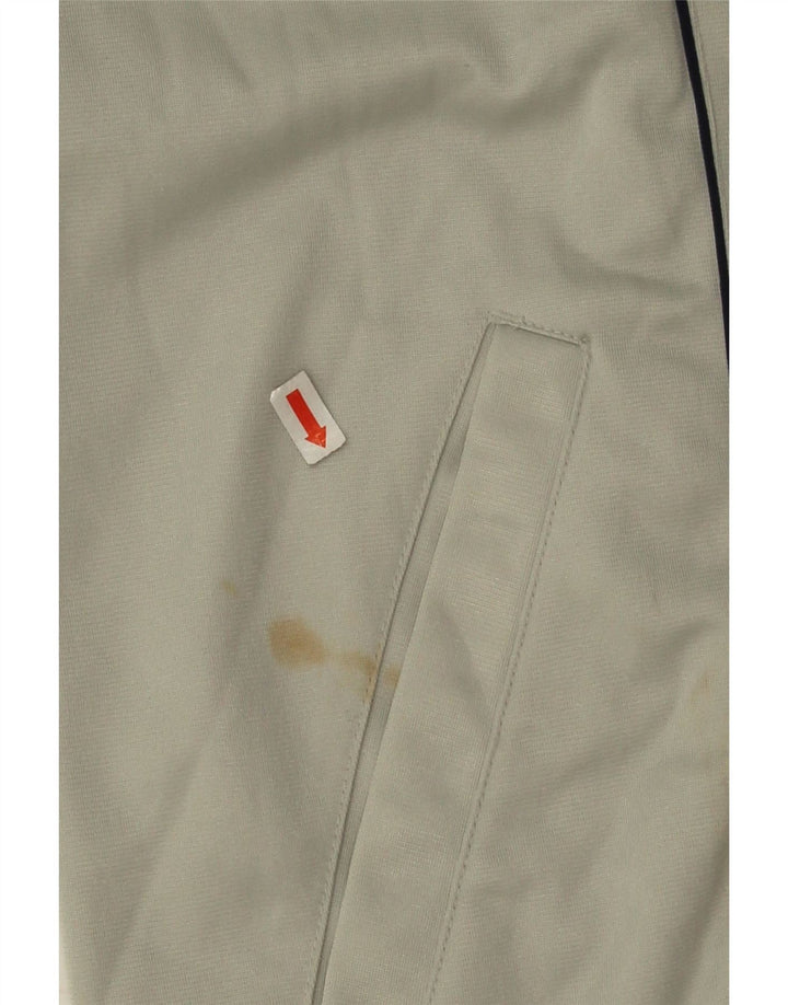 Asics Mens Tracksuit Top Jacket 2XL Cinza Colourblock Poliéster