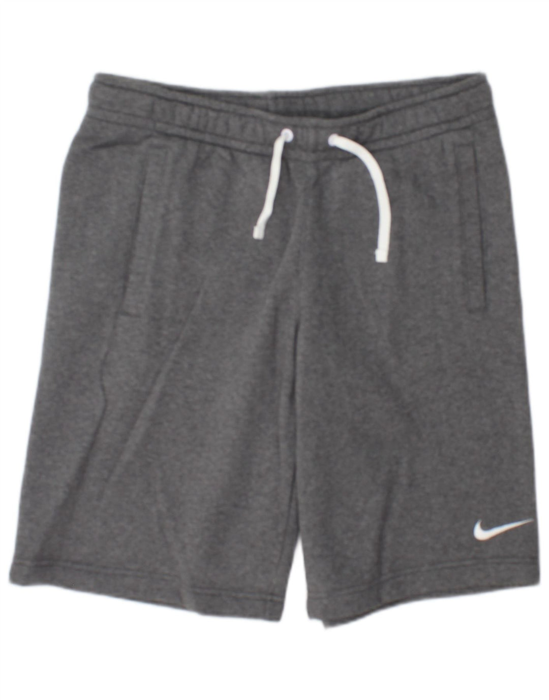 Shorts esportivos masculinos Nike médio cinza manchado de algodão