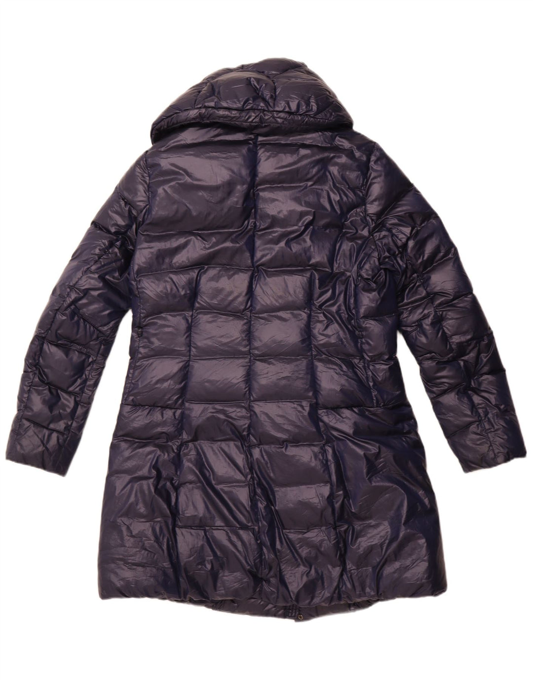Casaco acolchoado com capuz feminino Blauer UK 18 XL azul marinho poliéster