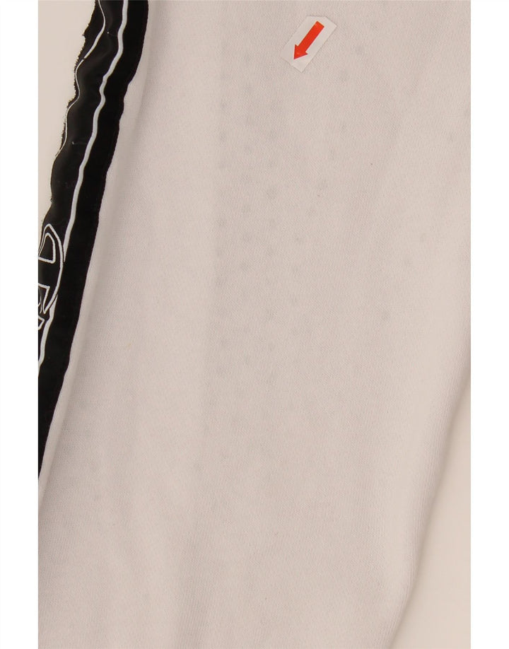 CHAMPION Suéter com capuz gráfico masculino grande algodão colorido branco