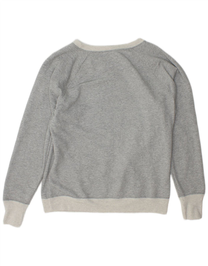 CHAMPION Suéter gráfico feminino com capuz UK 16 grande cinza