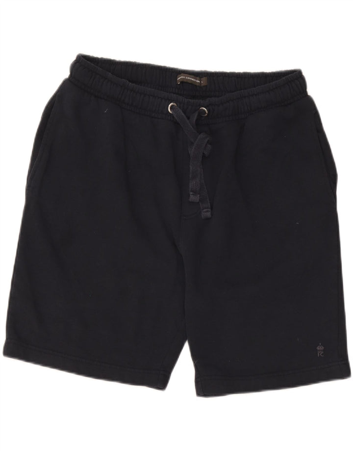 Shorts esportivo masculino French Connection grande algodão azul marinho