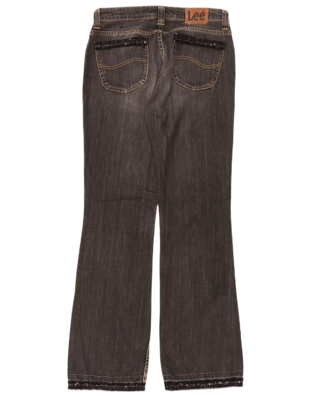 Lee Womens Desoto Bootcut Jeans W32 L33 Cinza Algodão