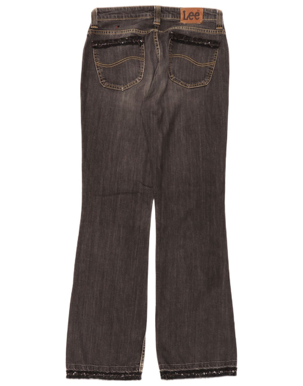 Lee Womens Desoto Bootcut Jeans W32 L33 Cinza Algodão
