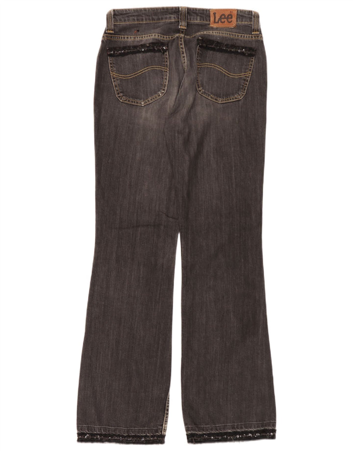 Lee Womens Desoto Bootcut Jeans W32 L33 Cinza Algodão