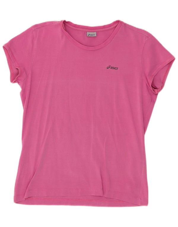Camiseta feminina ASICS UK 18 XL algodão rosa