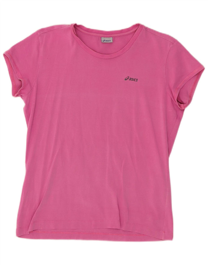 Camiseta feminina ASICS UK 18 XL algodão rosa