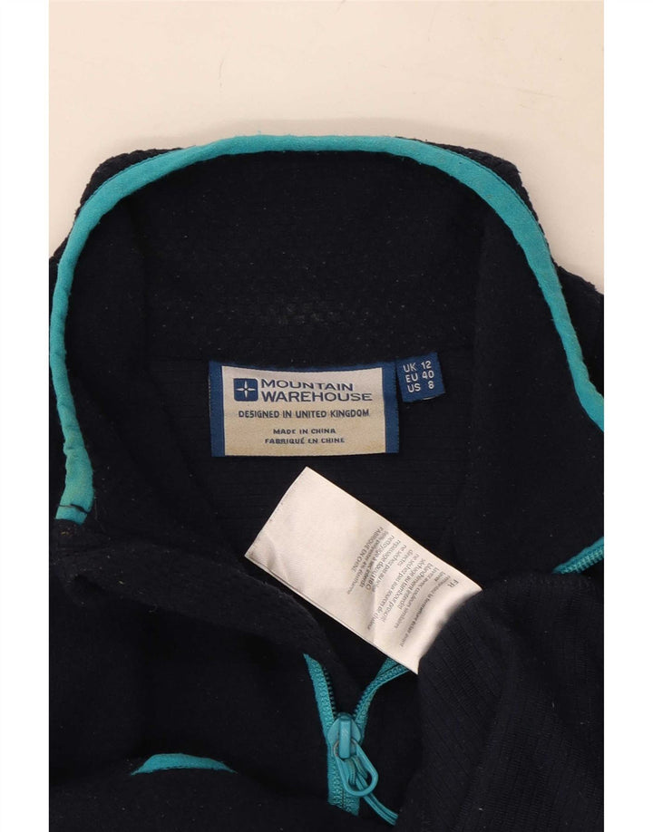 Mountain Warehouse Womens Tracksuit Top Jacket UK 12 Medium Navy Blue