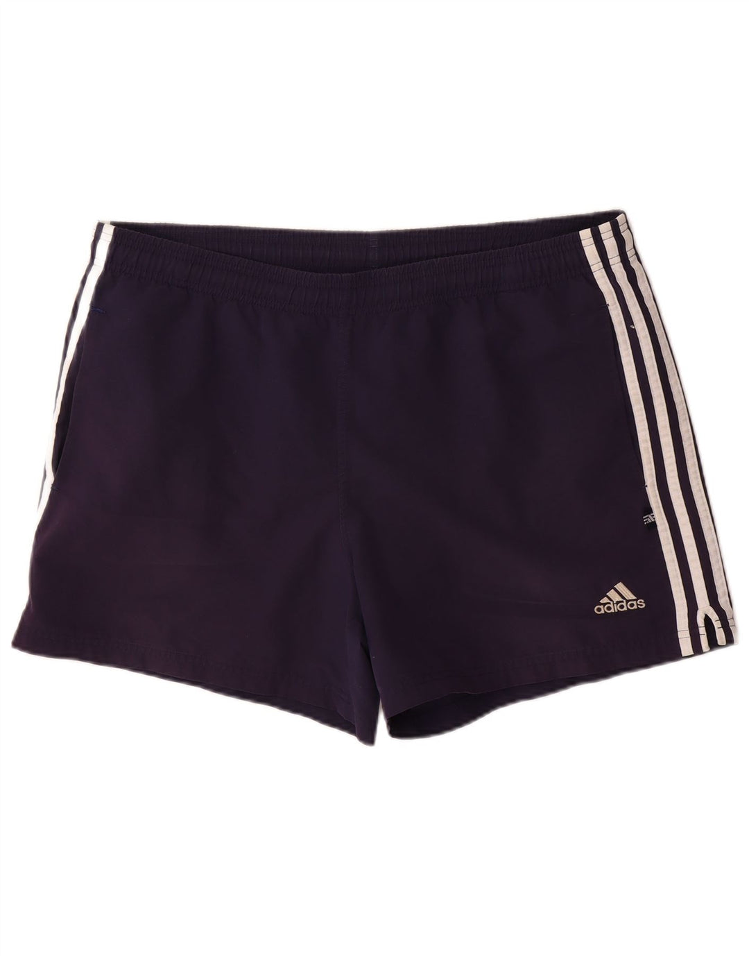 Shorts esportivos masculinos Adidas grandes poliéster azul marinho