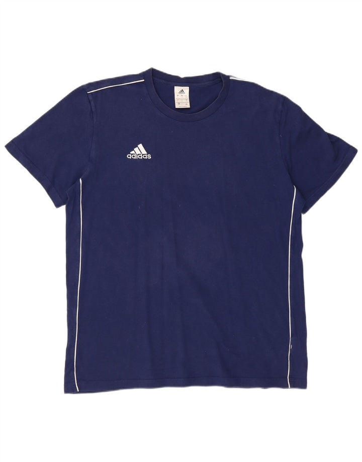 Camiseta masculina ADIDAS grande algodão azul marinho