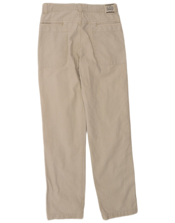 Calça casual reta masculina Murphy & Nye W32 L34 algodão bege