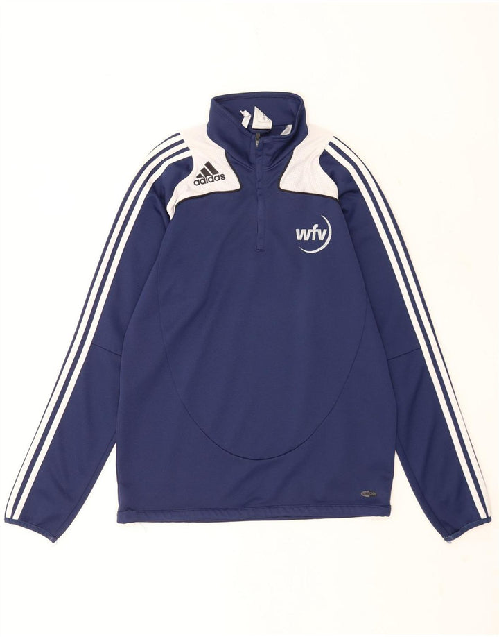 Adidas Mens Graphic Pullover Treino Top Reino Unido 40/42 Médio Azul Marinho