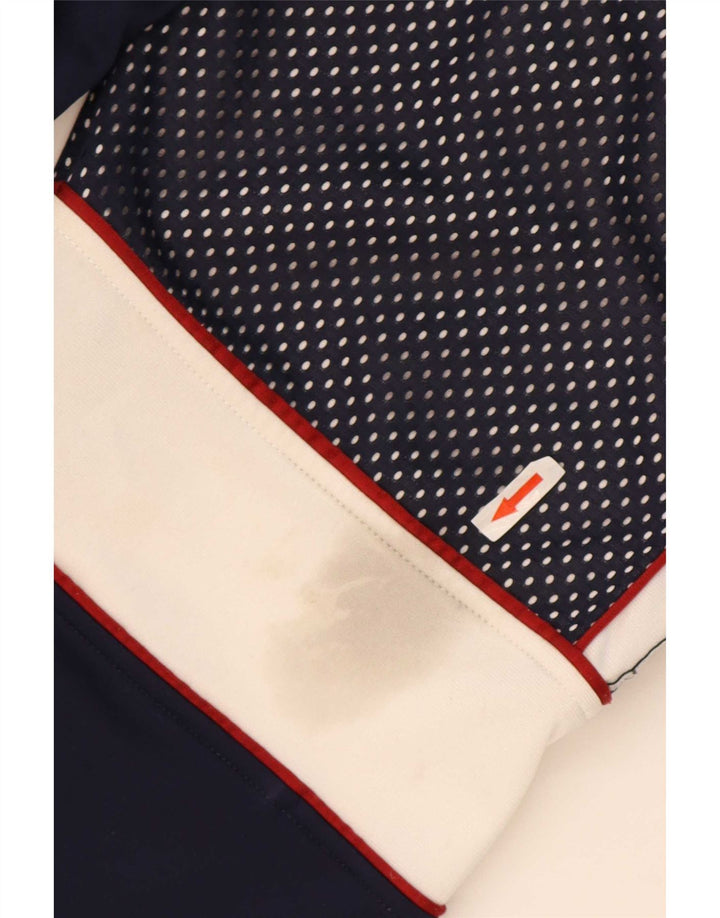 Jaqueta masculina Asics Graphic Tracksuit Top grande bloco colorido azul marinho