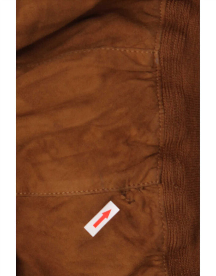Jaqueta masculina vintage de camurça IT 48 bege médio
