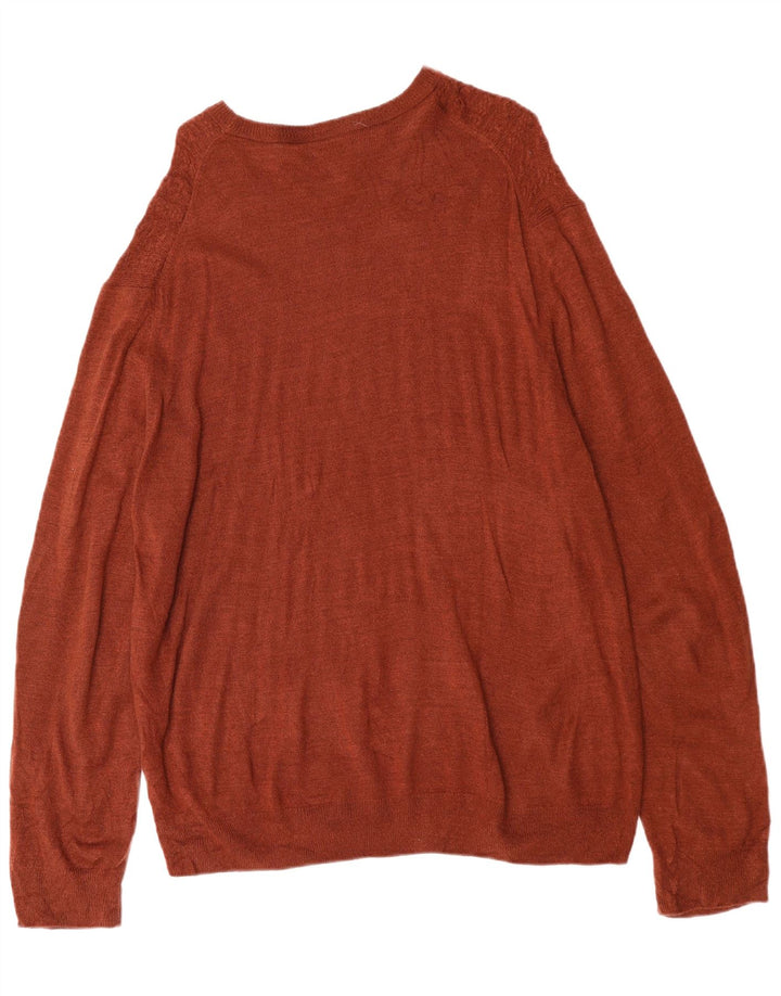 Suéter masculino DOCKERS com gola canoa XL marrom acrílico