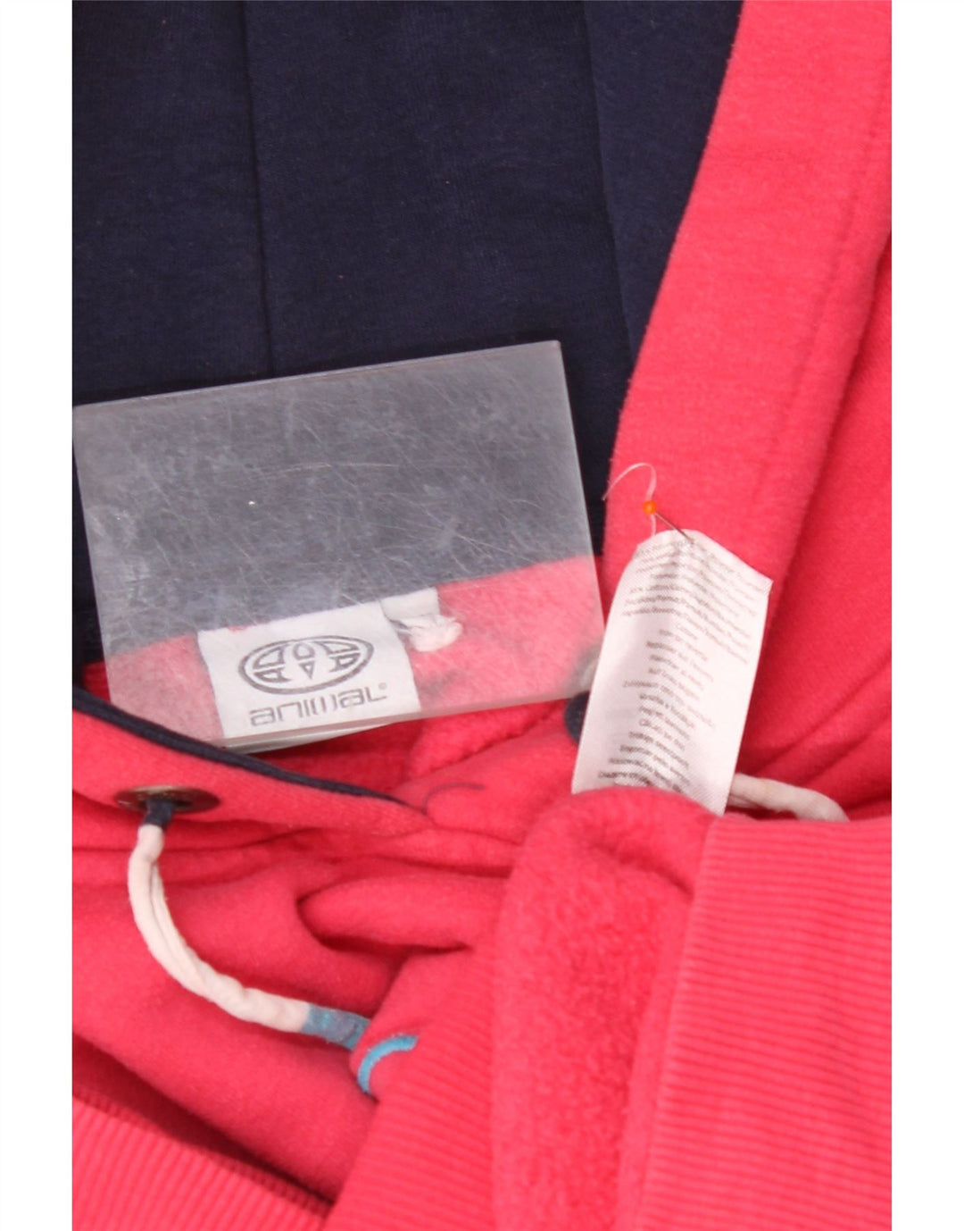 ANIMAL feminino gráfico moletom com capuz Reino Unido 16 grande algodão rosa