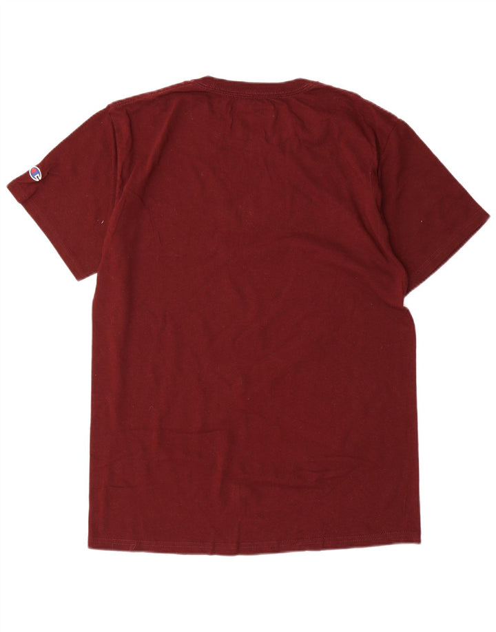Camiseta masculina Champion Harvard Regular com estampa gráfica média de algodão marrom