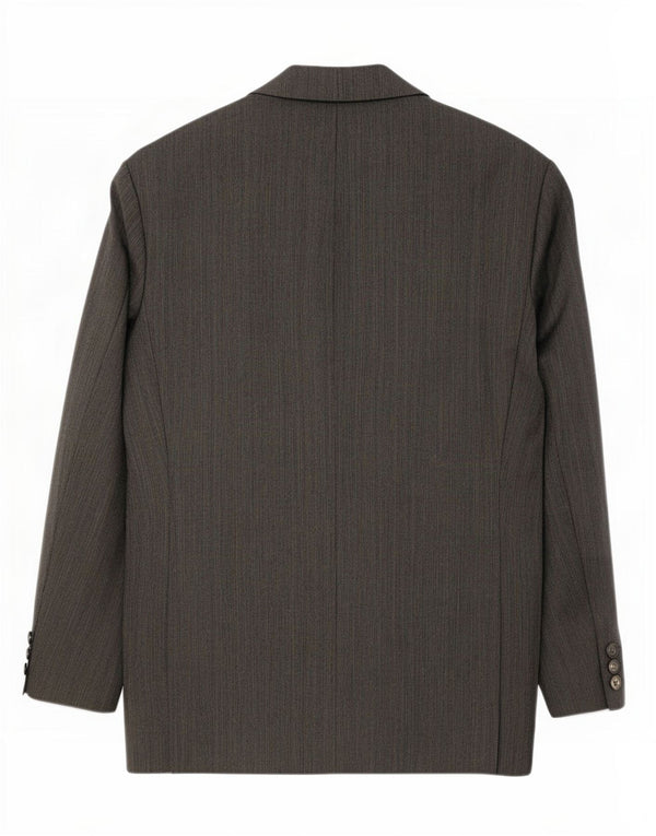 Jaqueta Marks & Spencer masculina St. Michael Blazer Reino Unido 48 2XL cinza espinha de peixe