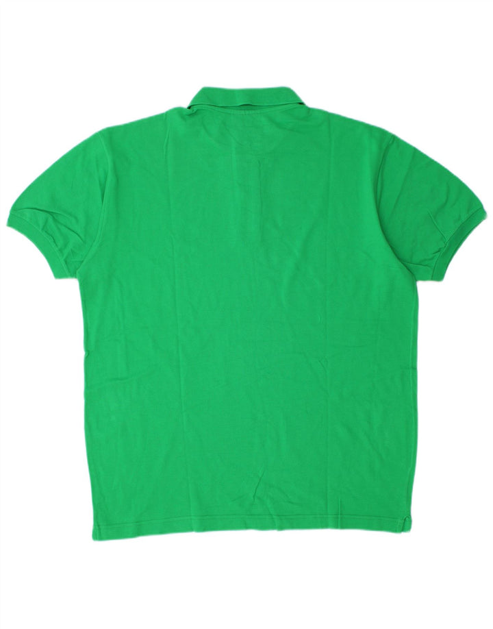 Camisa polo masculina Rifle algodão verde médio