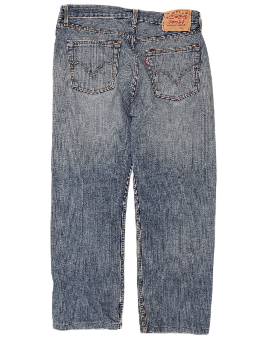 LEVI'S Masculino 751 Straight Jeans W33 L27 Azul Algodão