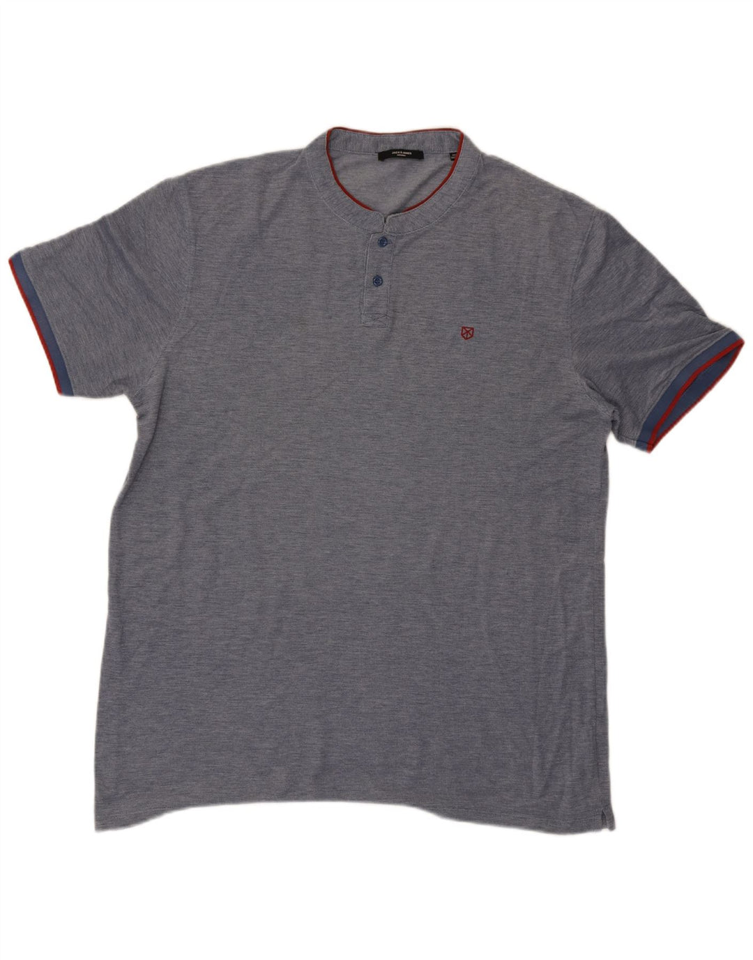 Camiseta masculina Jack & Jones Top 2XL azul marinho manchado