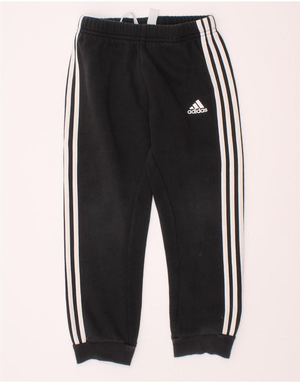Adidas meninos calças de treino joggers 3-4 anos algodão preto