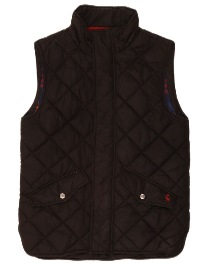 Joules Mens Colete Acolchoado UK 36 Pequeno Poliéster Preto