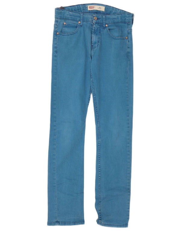 Jeans Levi's 511 Slim para meninas 13-14 anos W28 L29 Azul Algodão
