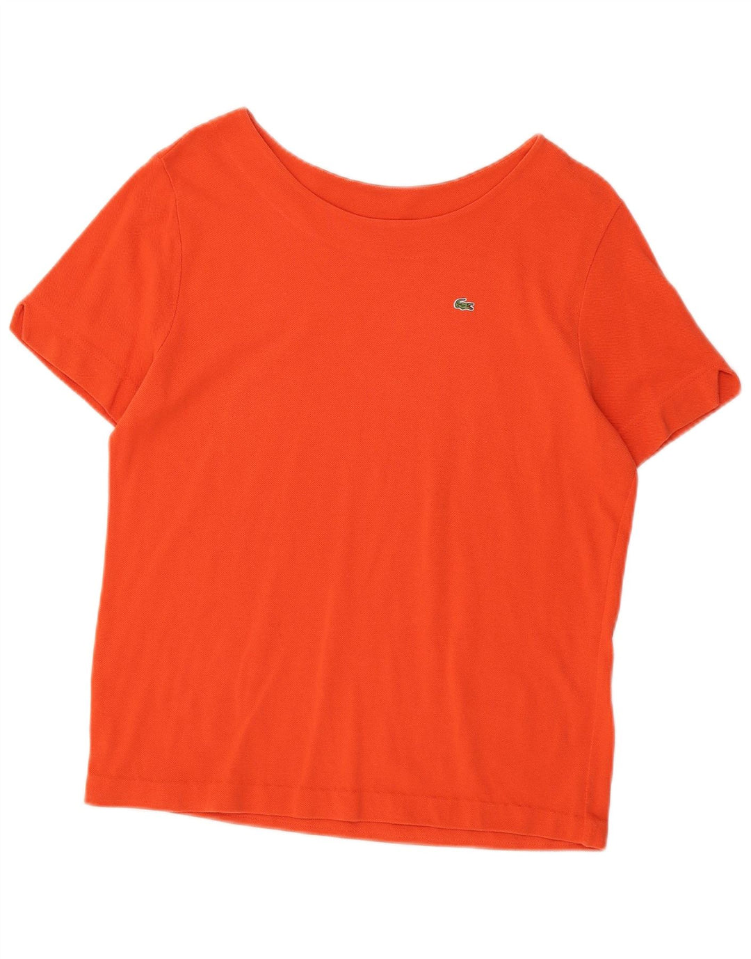 Camiseta feminina LACOSTE tamanho superior 48 XL laranja