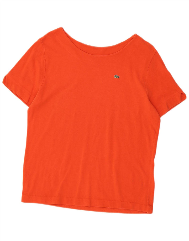 Camiseta feminina LACOSTE tamanho superior 48 XL laranja