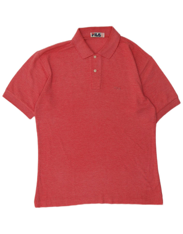 Camisa polo masculina Fila Loose Fit IT 44 XS algodão rosa