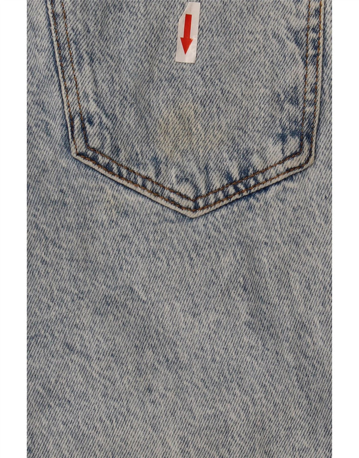 ZARA Jeans Cônicos Femininos EU 38 Pequeno W28 L28 Azul