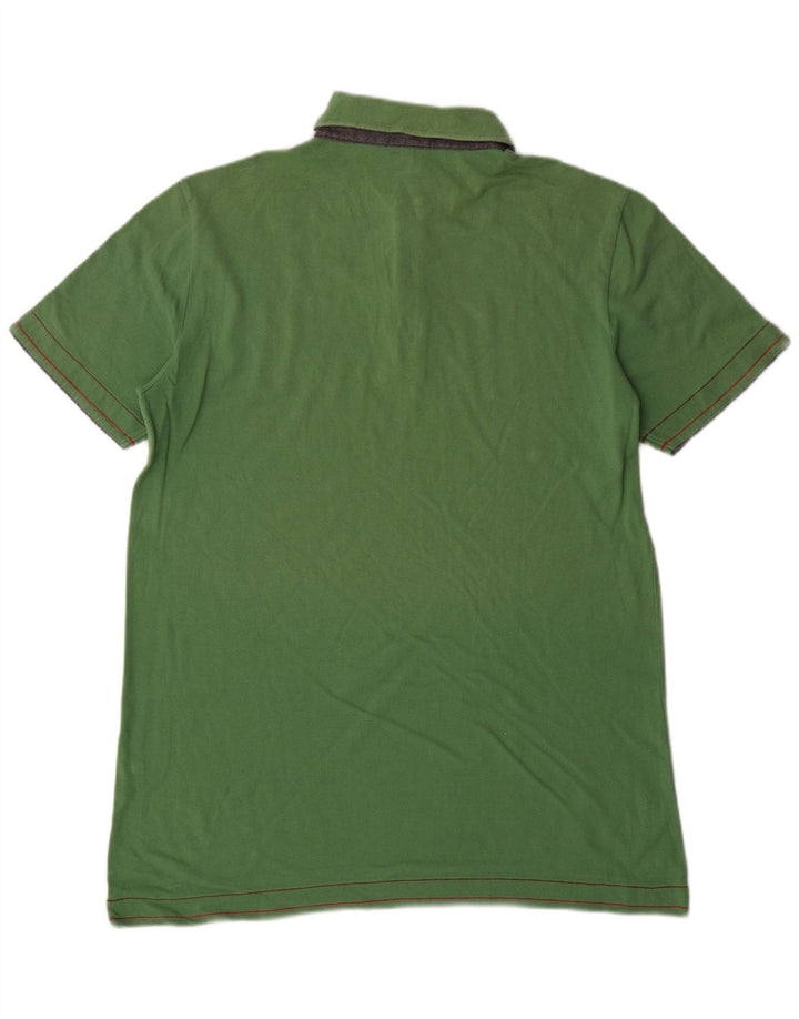 Camisa polo masculina TRUSSARDI JEANS grande algodão verde