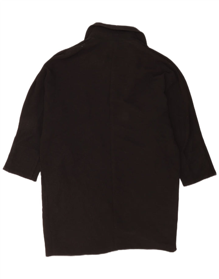 Sobretudo feminino superdimensionado Topshop UK 12 poliéster preto médio