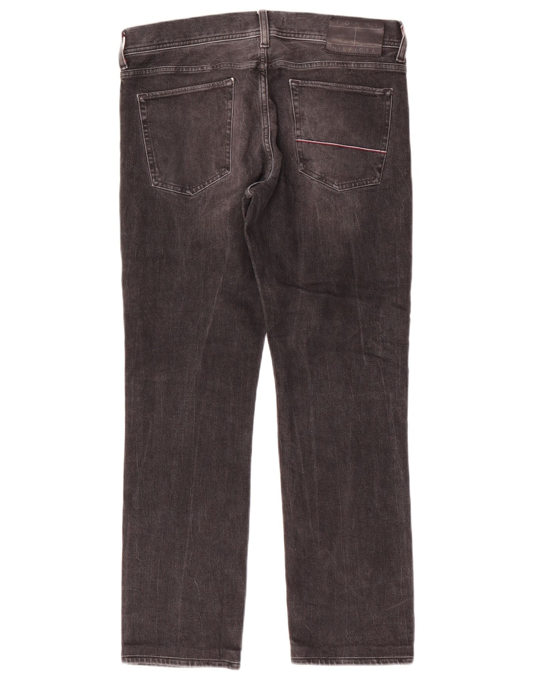 Jeans retos masculinos Tommy Hilfiger W32 L29 algodão cinza